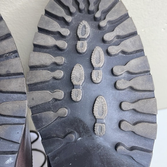 St JOHN’S BAY Brown Leather Lace-Up Ankle Boots Faux Fur Lined Footbed & Insole - Picture 9 of 16